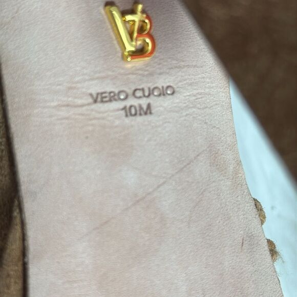 Veronica Beard Fletcher Hazelwood Brown Block Heel Suede Platform Sandals Sz 10 - Picture 7 of 8